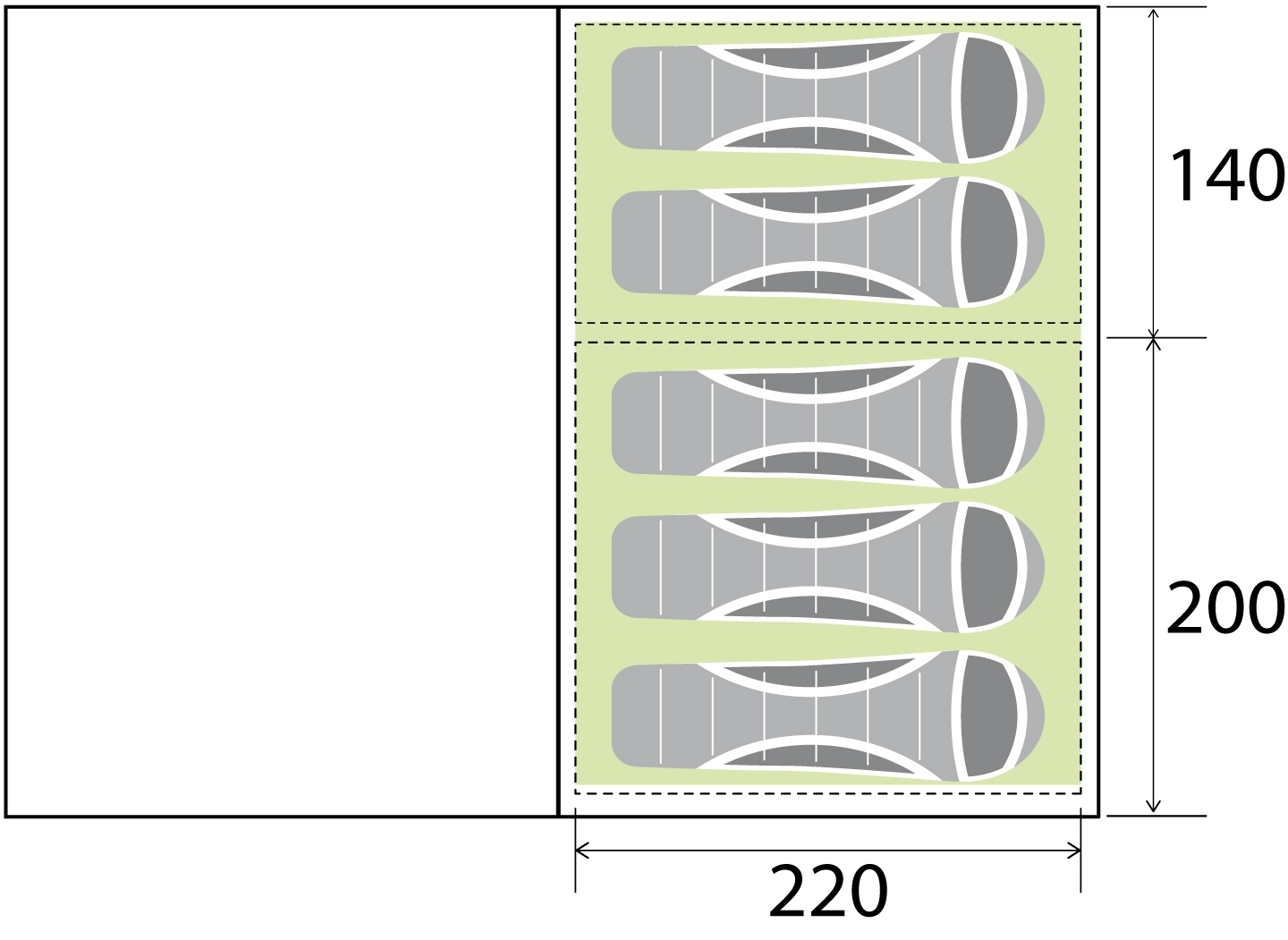 Kalinda 5 family tent - Image 8