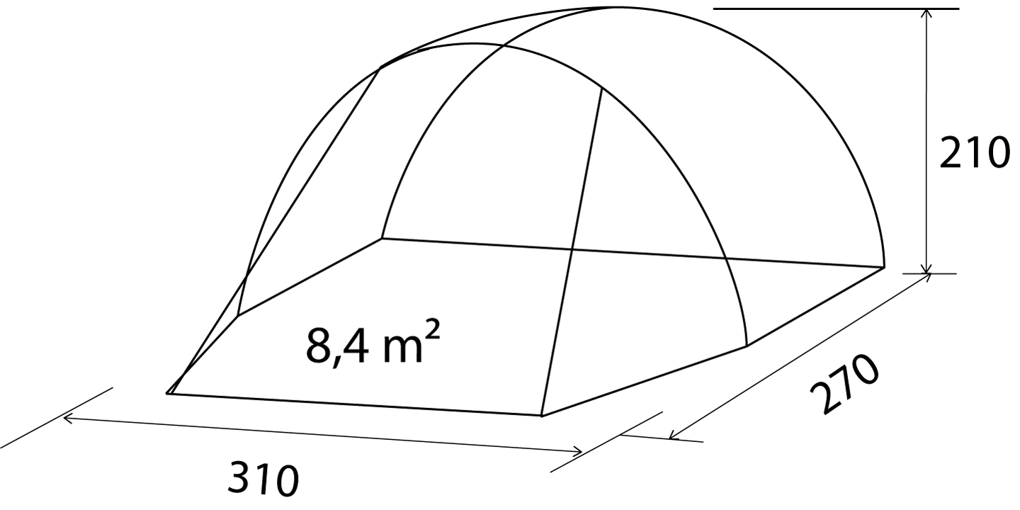 Entrada freestanding drive-away awning - Image 5