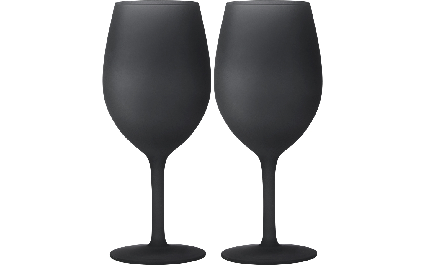 Blacksatin polycarbonate wine glass set