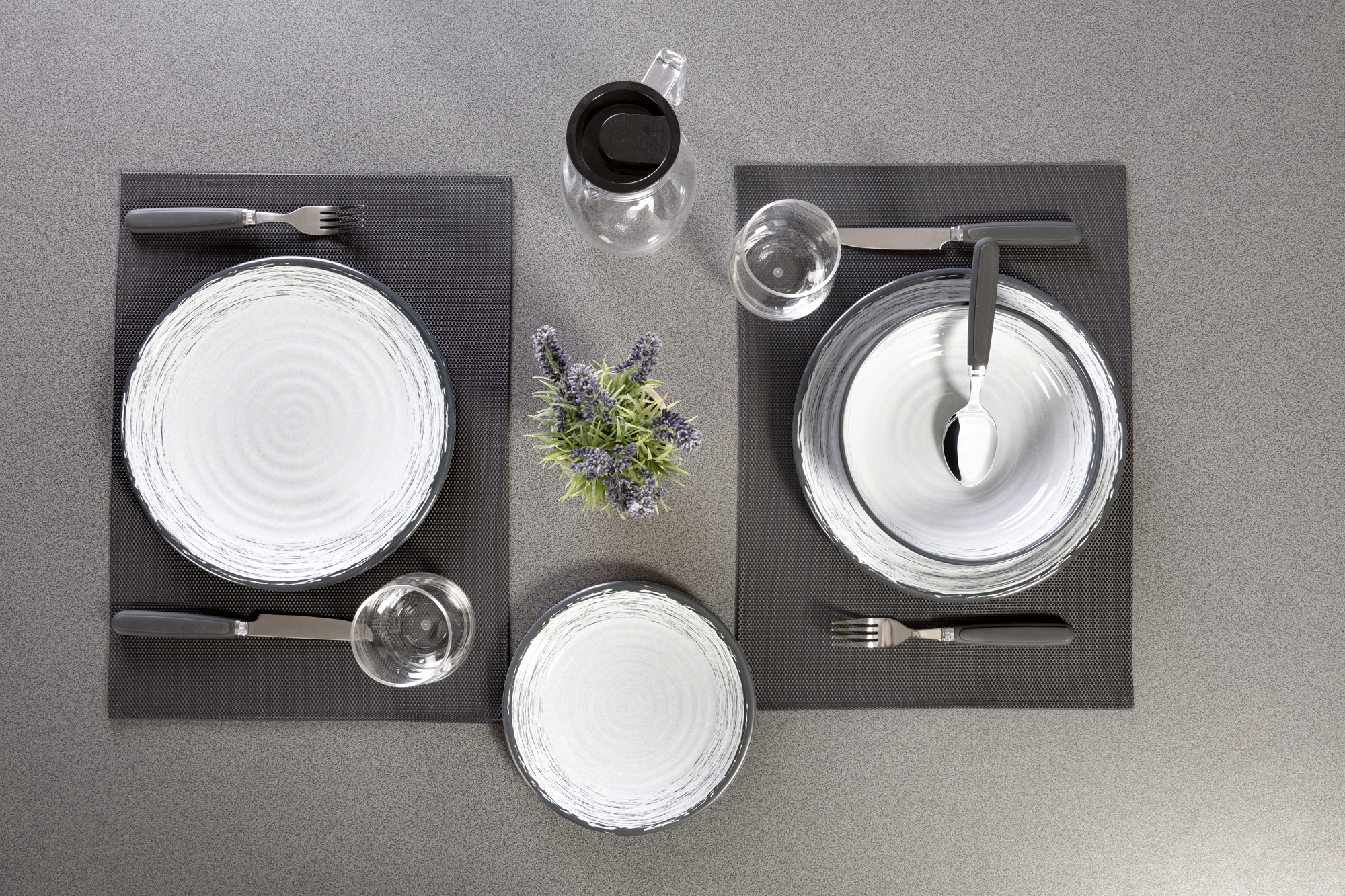 Granada 16-piece melamine dinnerware set - lunchbox - Image 7