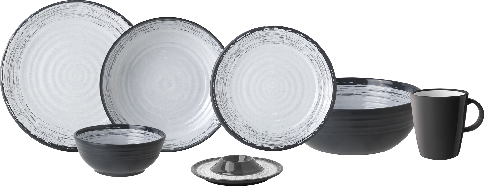 Granada 16-piece melamine dinnerware set - lunchbox - Image 9