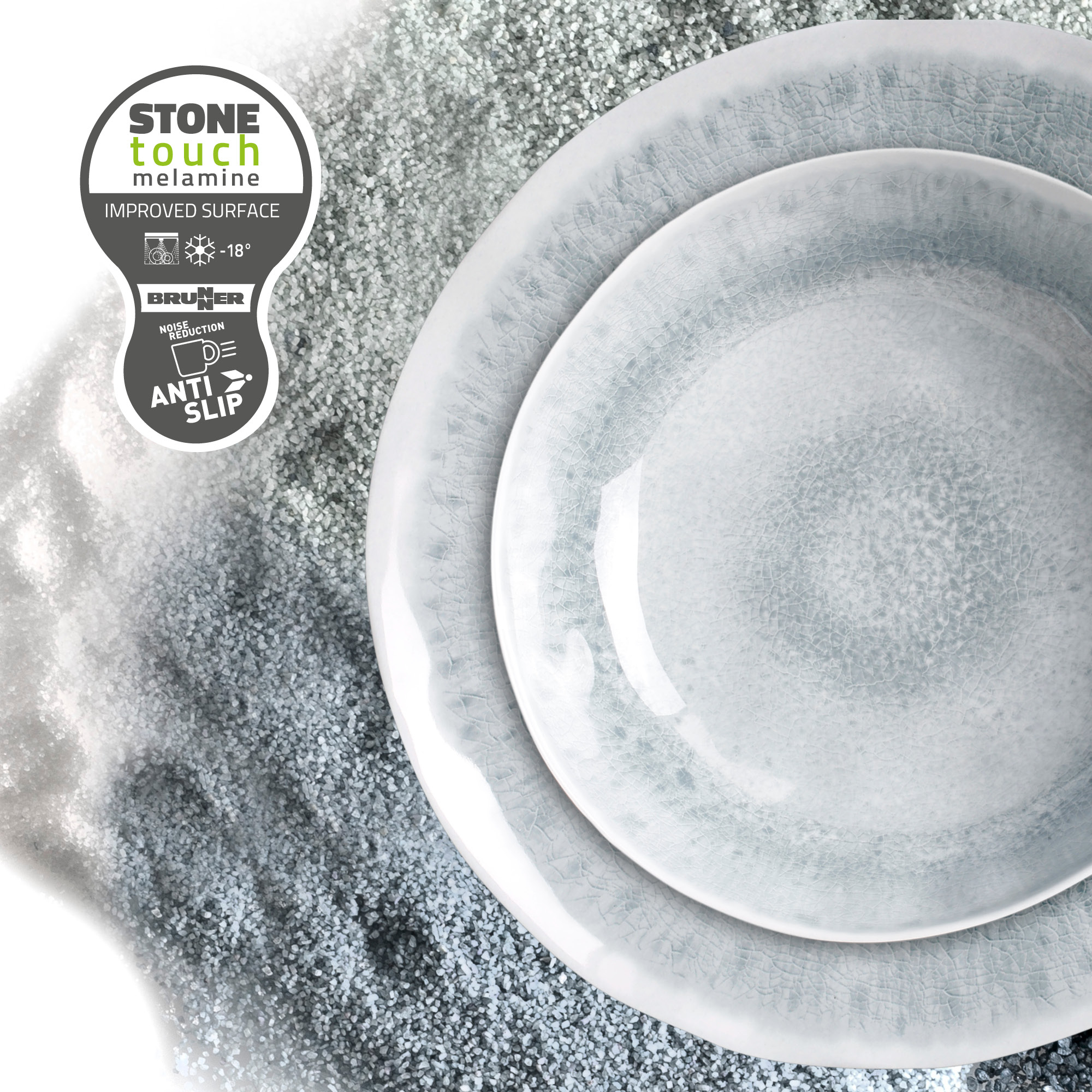 Pearl 16-piece melamine dinnerware set - lunchbox - Image 11