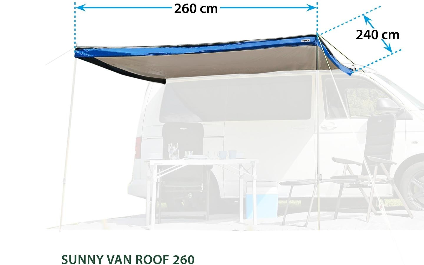 Sunny van roof 300 campervan sun canopy - Image 3