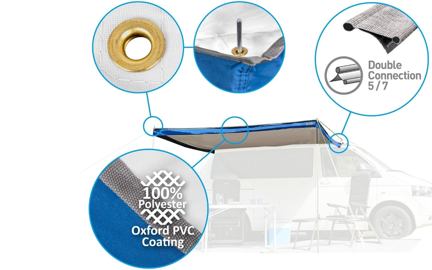 Sunny van roof 300 campervan sun canopy - Image 5