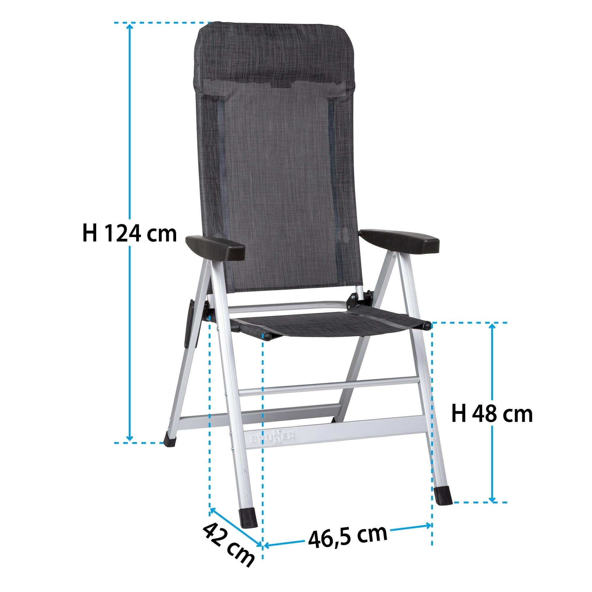 Skye folding camping chair - black - Image 4