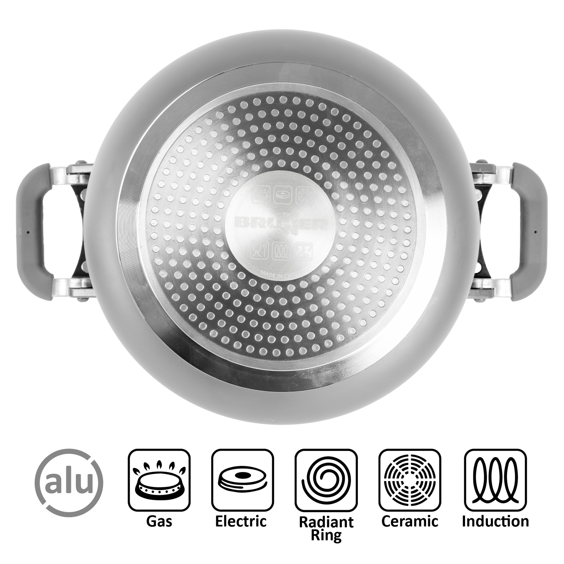 Popote fusion 7+1 non-stick aluminum cookware set ø 22 - Image 5