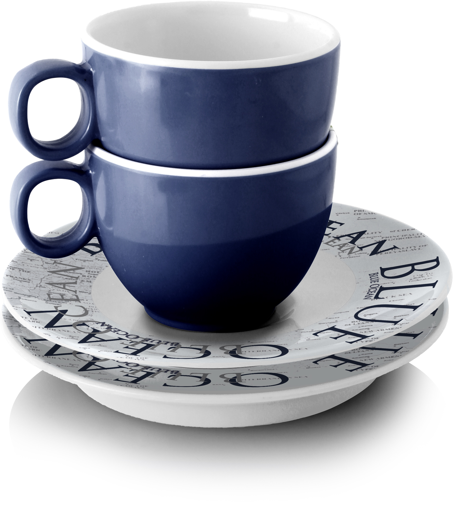 Espresso set blue ocean