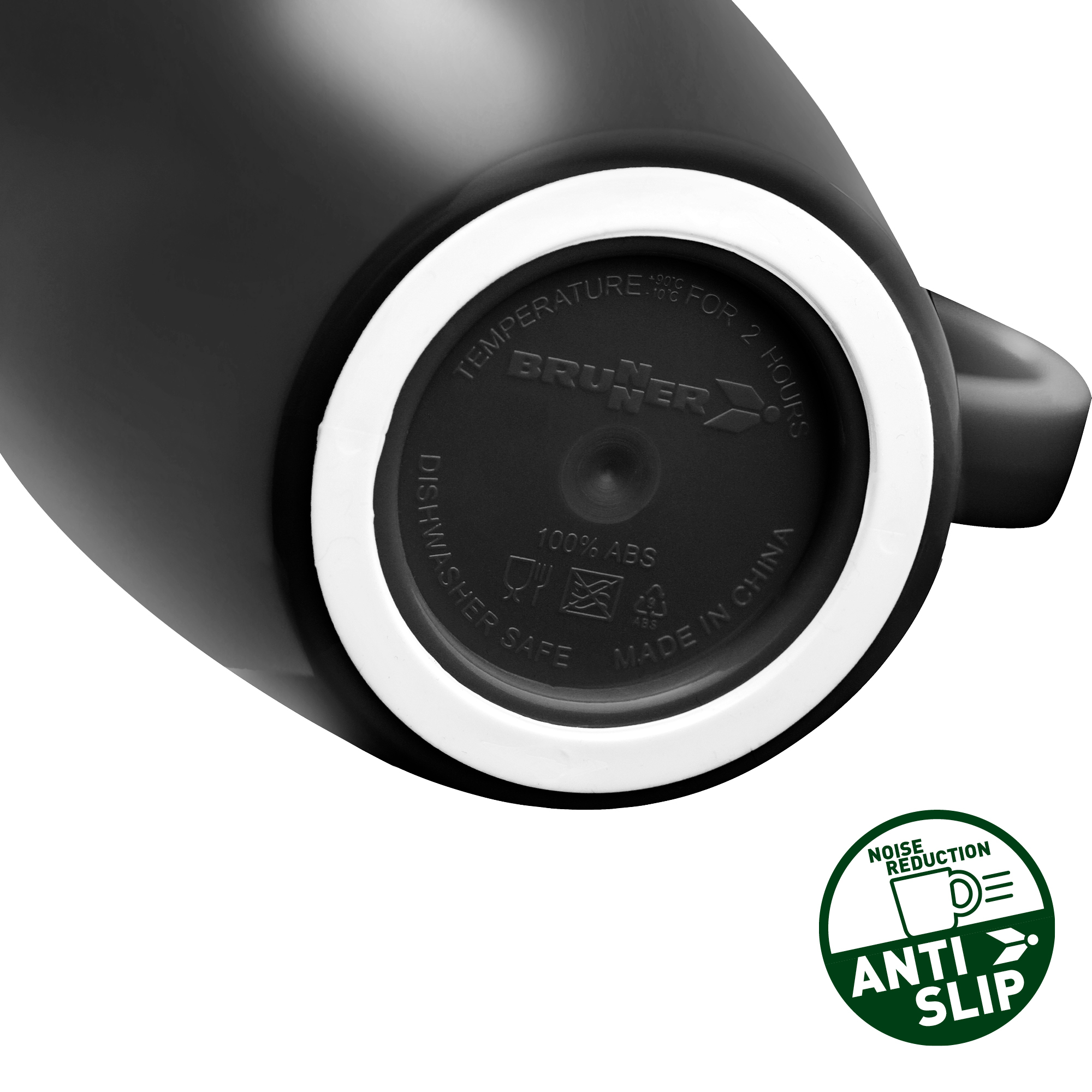 Odette 16-piece melamine dinnerware set double black - lunchbox - Image 3