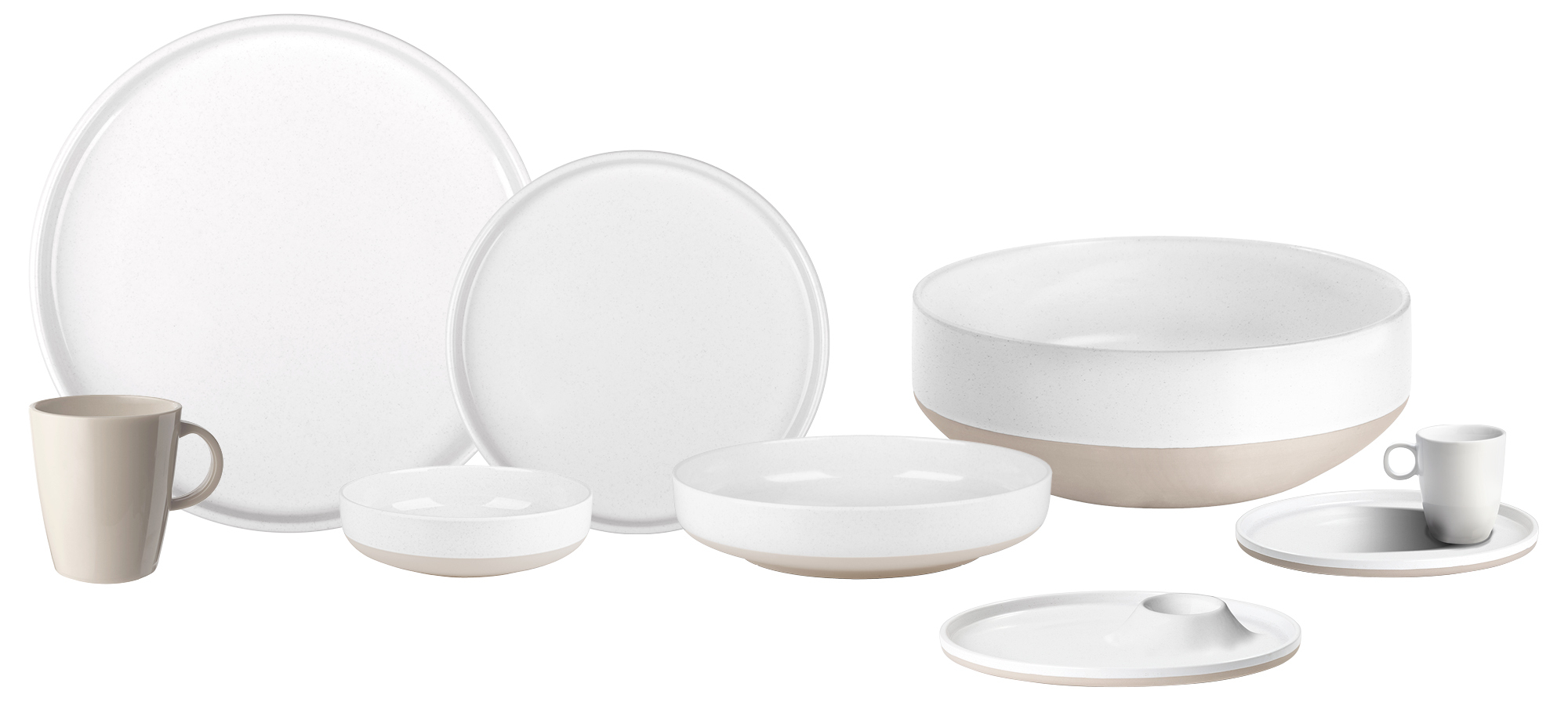 Odette 12-piece melamine dinnerware set - midday - Image 6