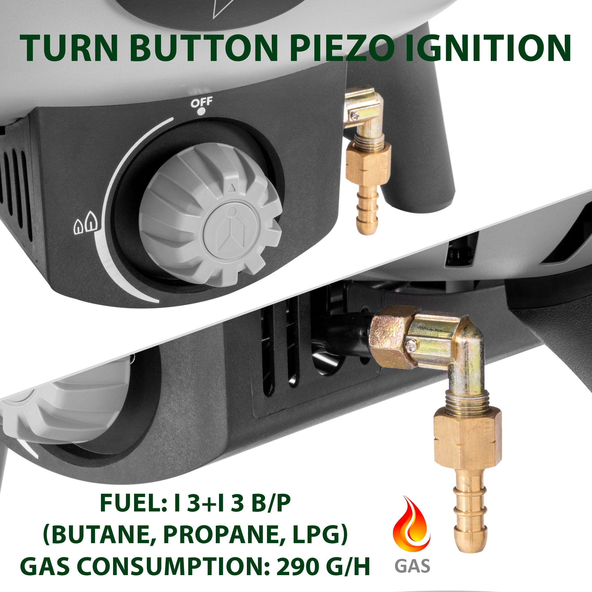 Devil bbqruiser lt portable gas outdoor grill - Afbeelding 5