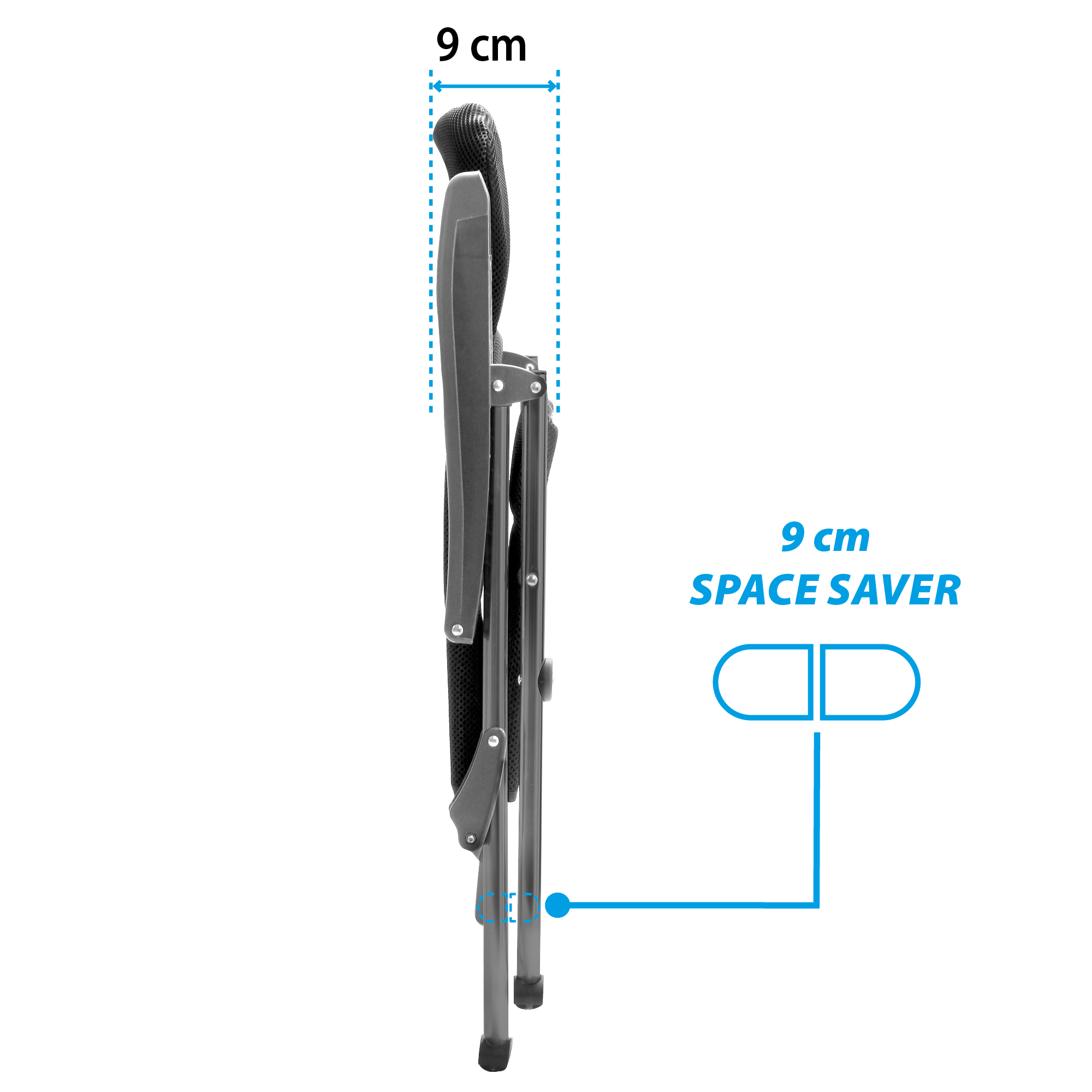 Skye 3d compact folding camping chair - black - Image 5