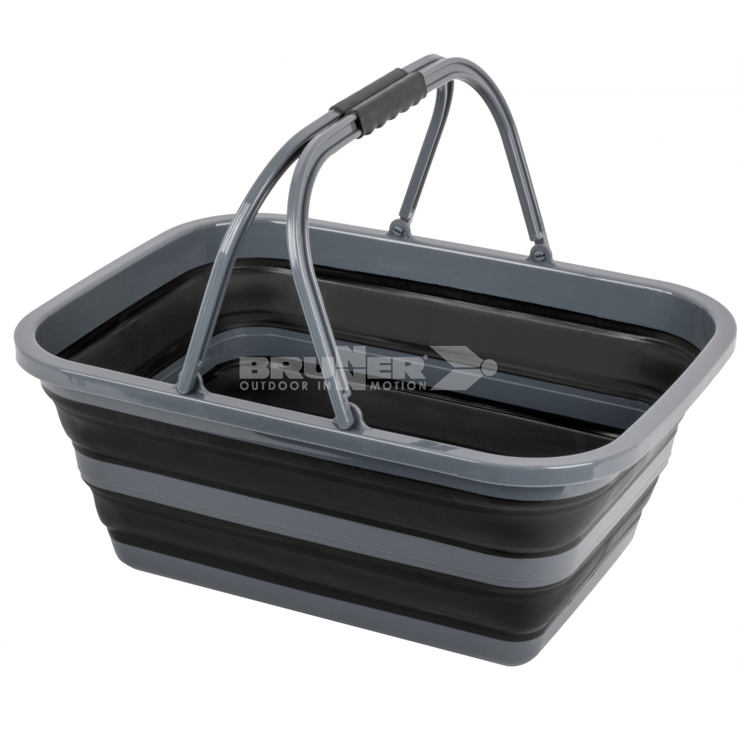 Holdall fold-away collapsible basin – 16l black/blue - Image 3