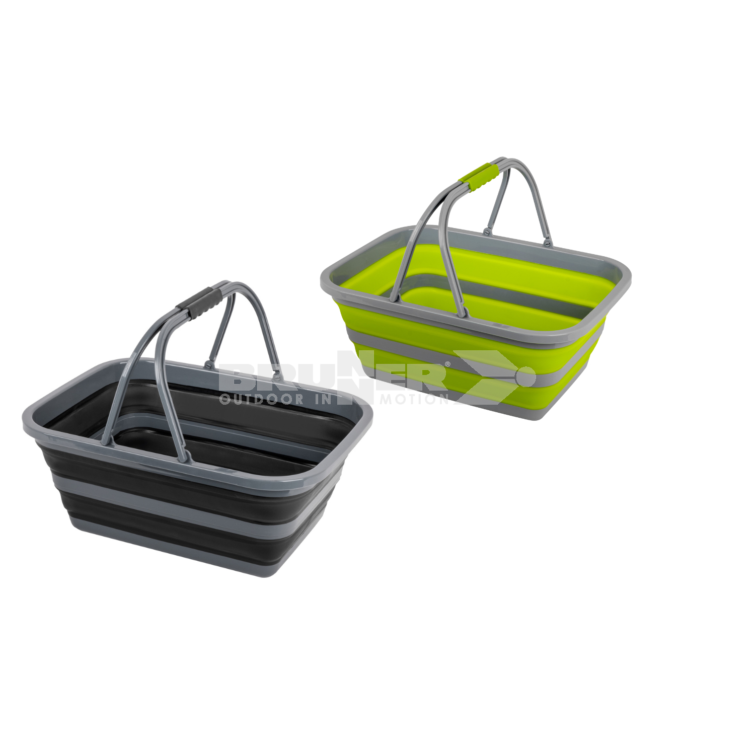 Holdall fold-away collapsible basin – 16l black/blue