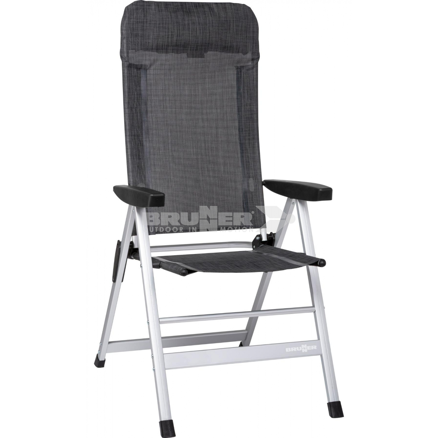 Skye folding camping chair - black